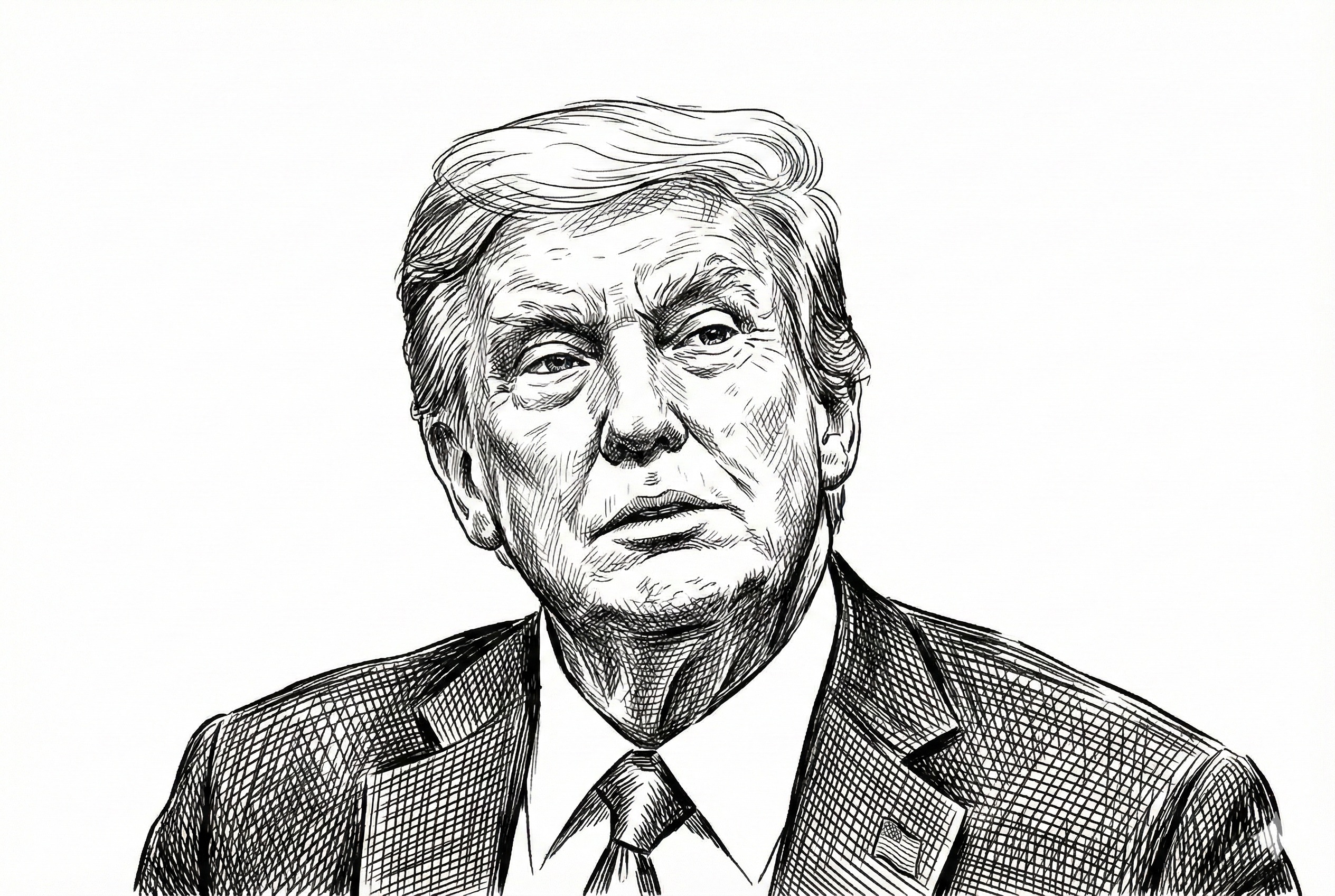 Portrait of Donald Trump