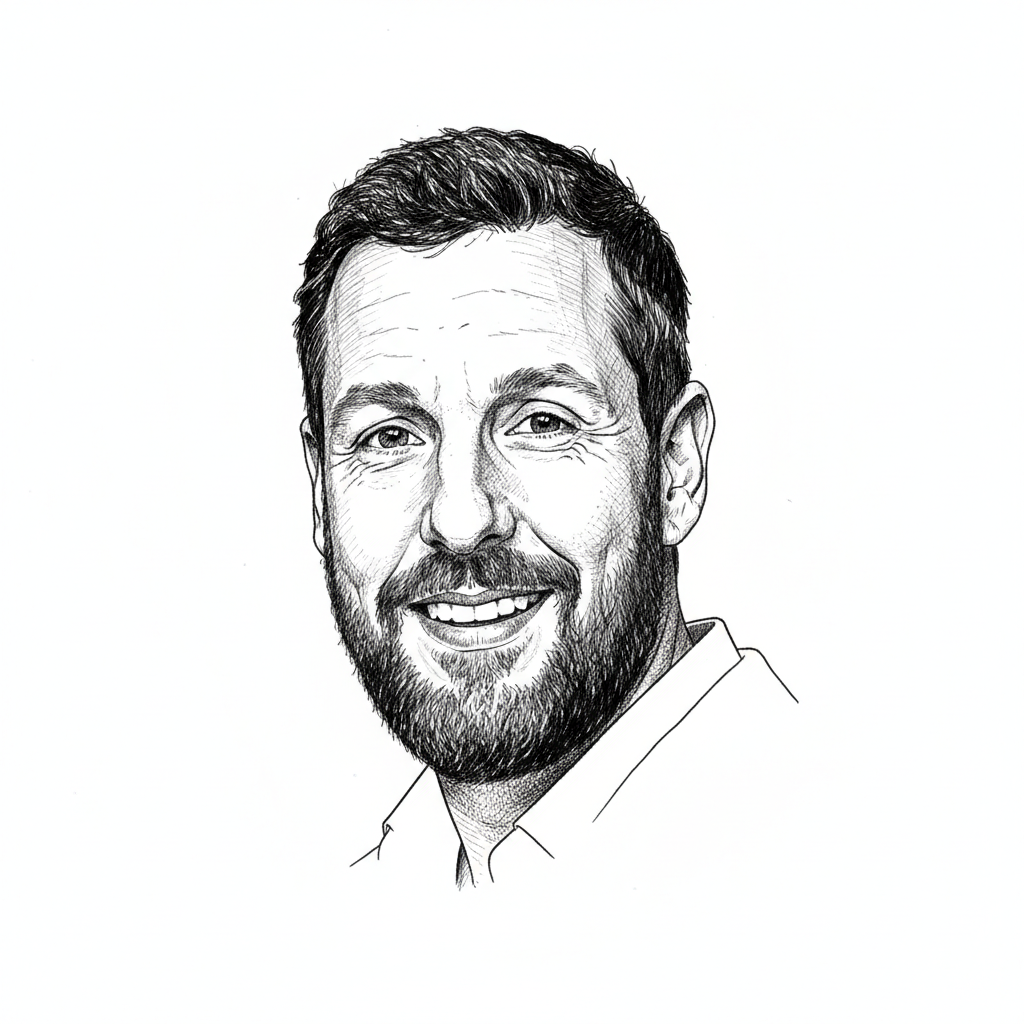 Portrait of Adam Sandler