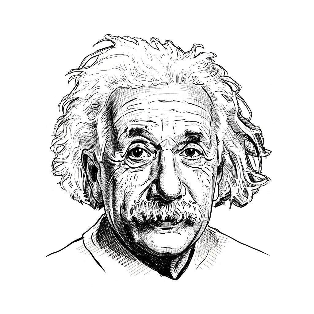 Portrait of Albert Einstein