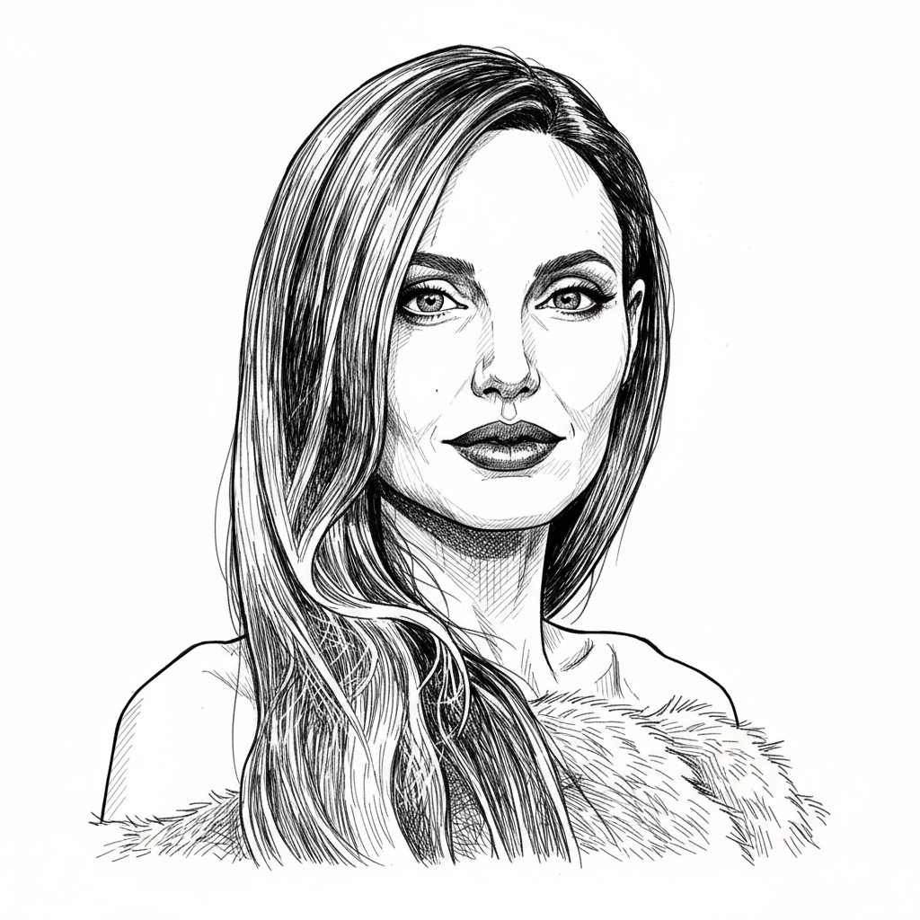 Portrait of Angelina Jolie