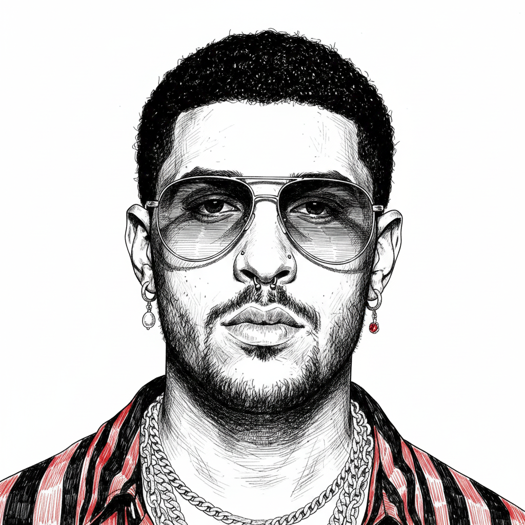 Portrait of Bad Bunny