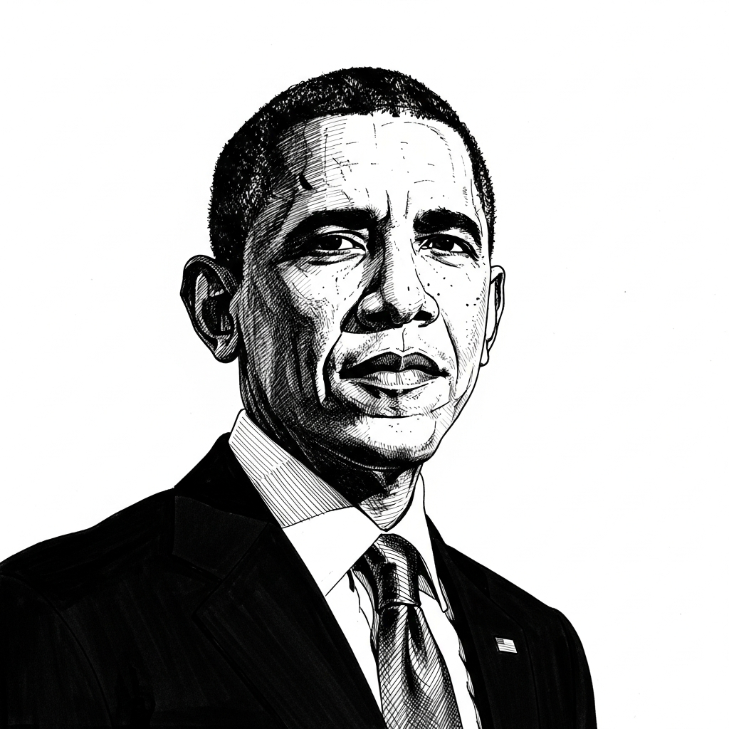 Portrait of Barack Obama