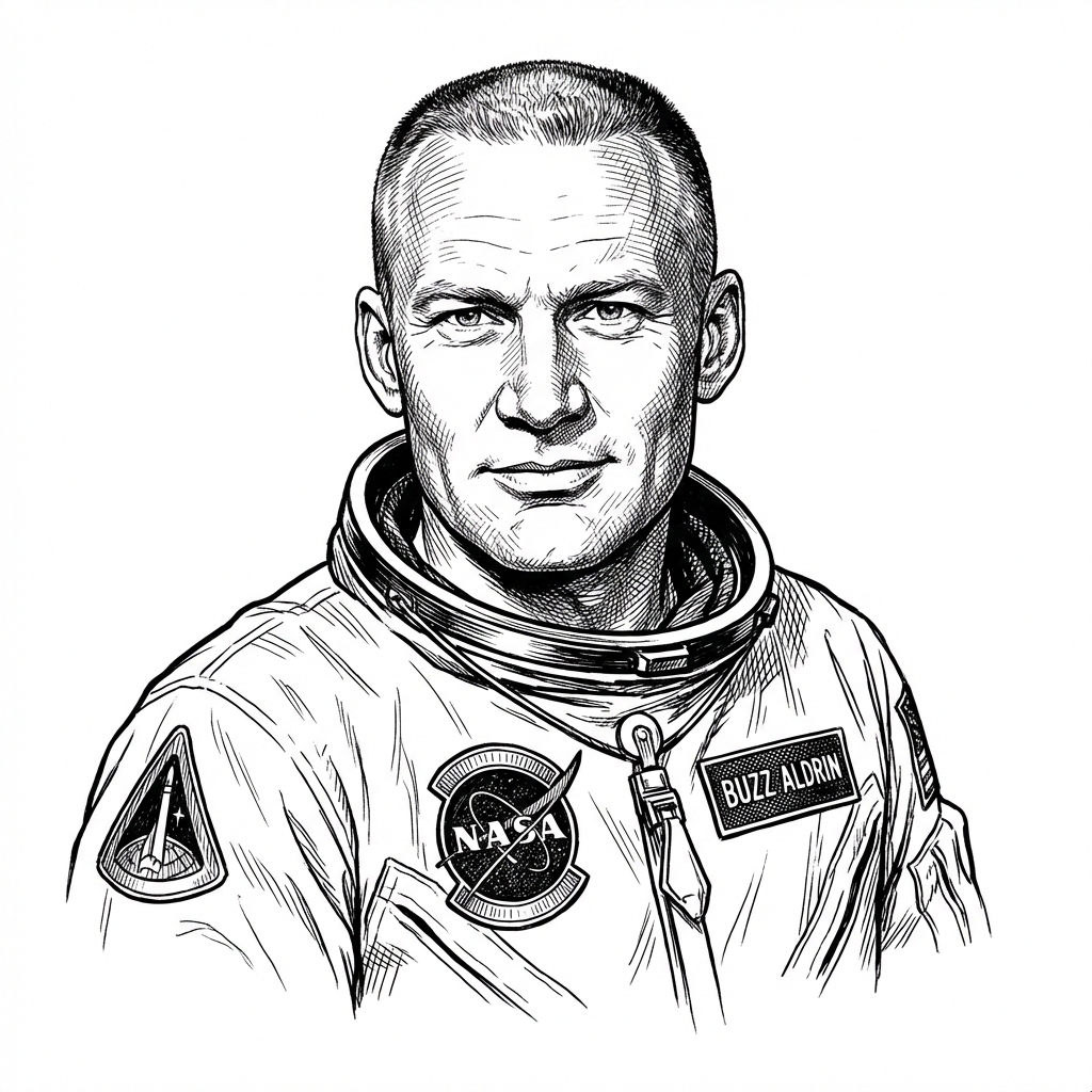 Portrait of Buzz Aldrin