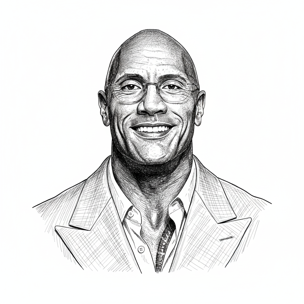 Portrait of Dwayne Johnson
