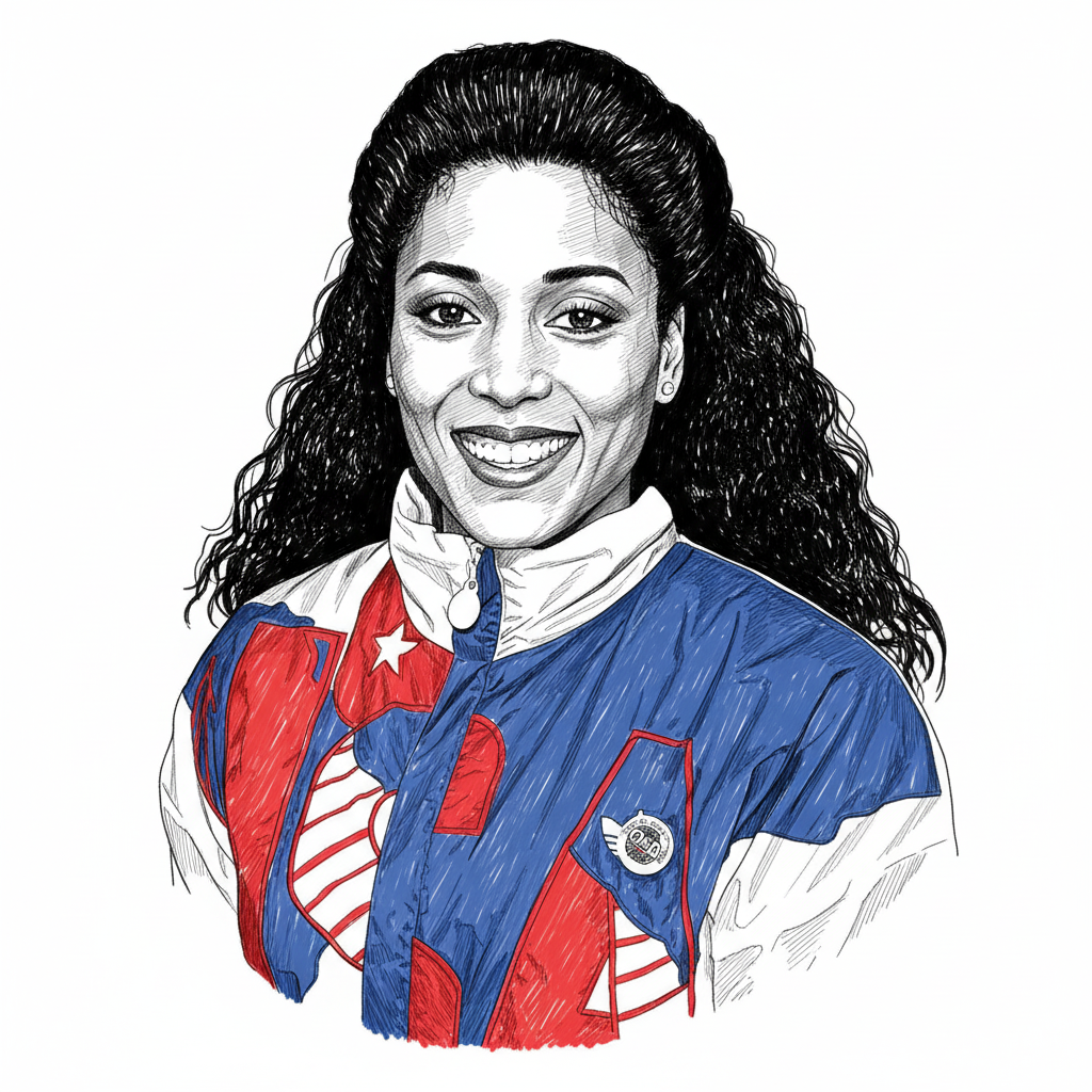 Portrait of Florence Griffith Joyner