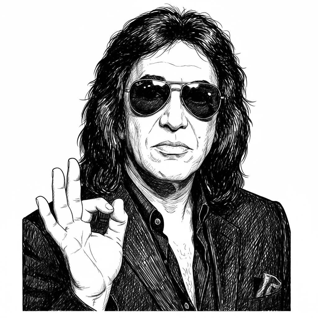 Portrait of Gene Simmons