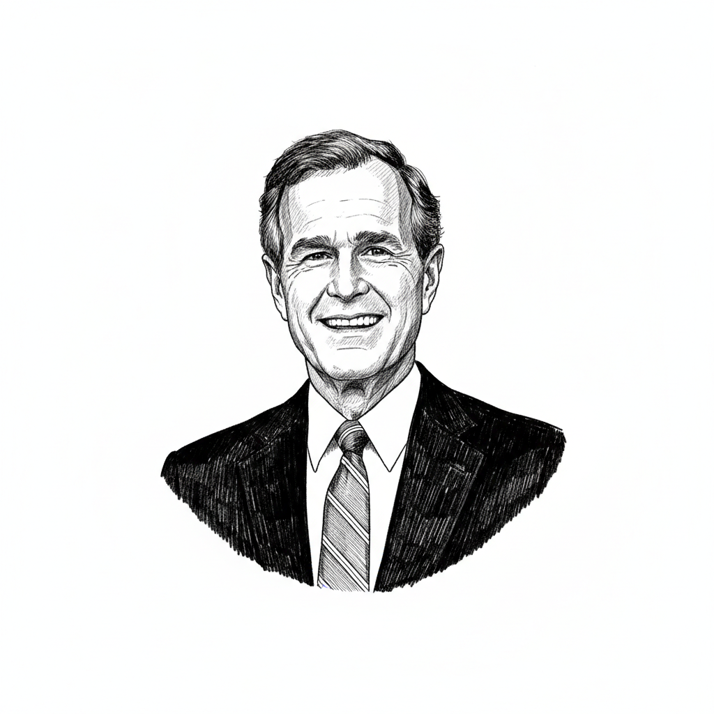 Portrait of George H.W. Bush