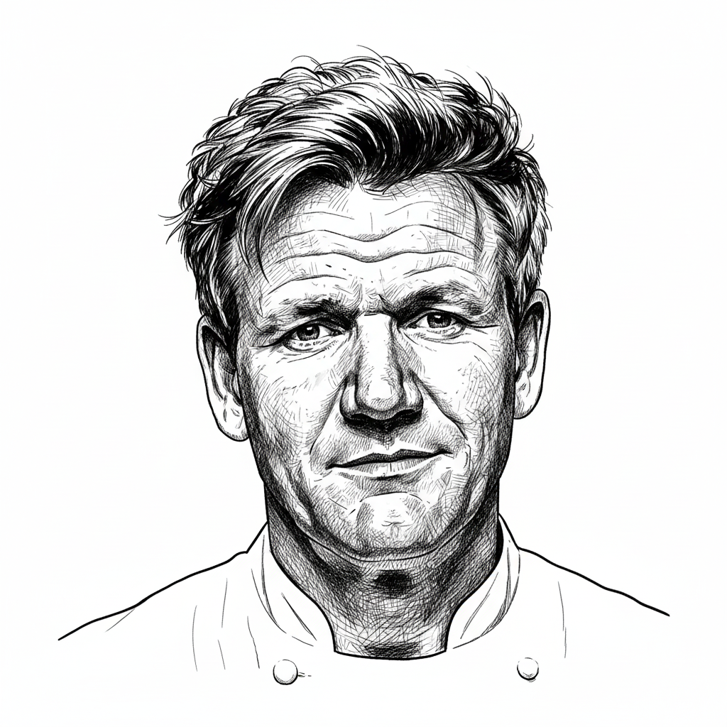 Portrait of Gordon Ramsay
