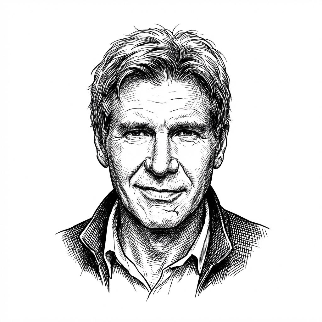 Portrait of Harrison Ford