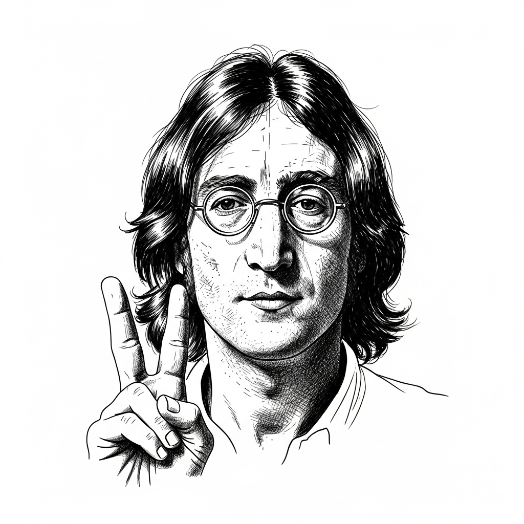 Portrait of John Lennon