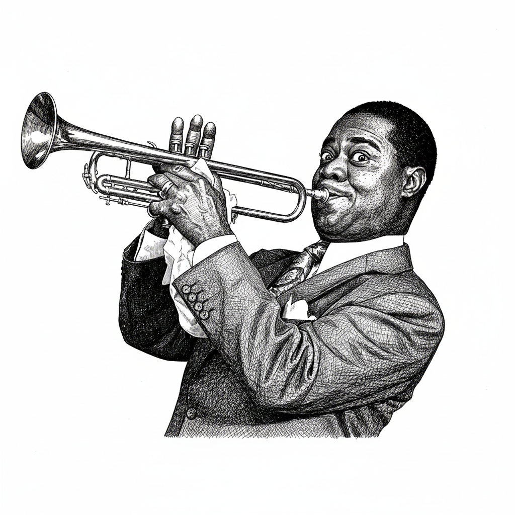 Portrait of Louis Armstrong