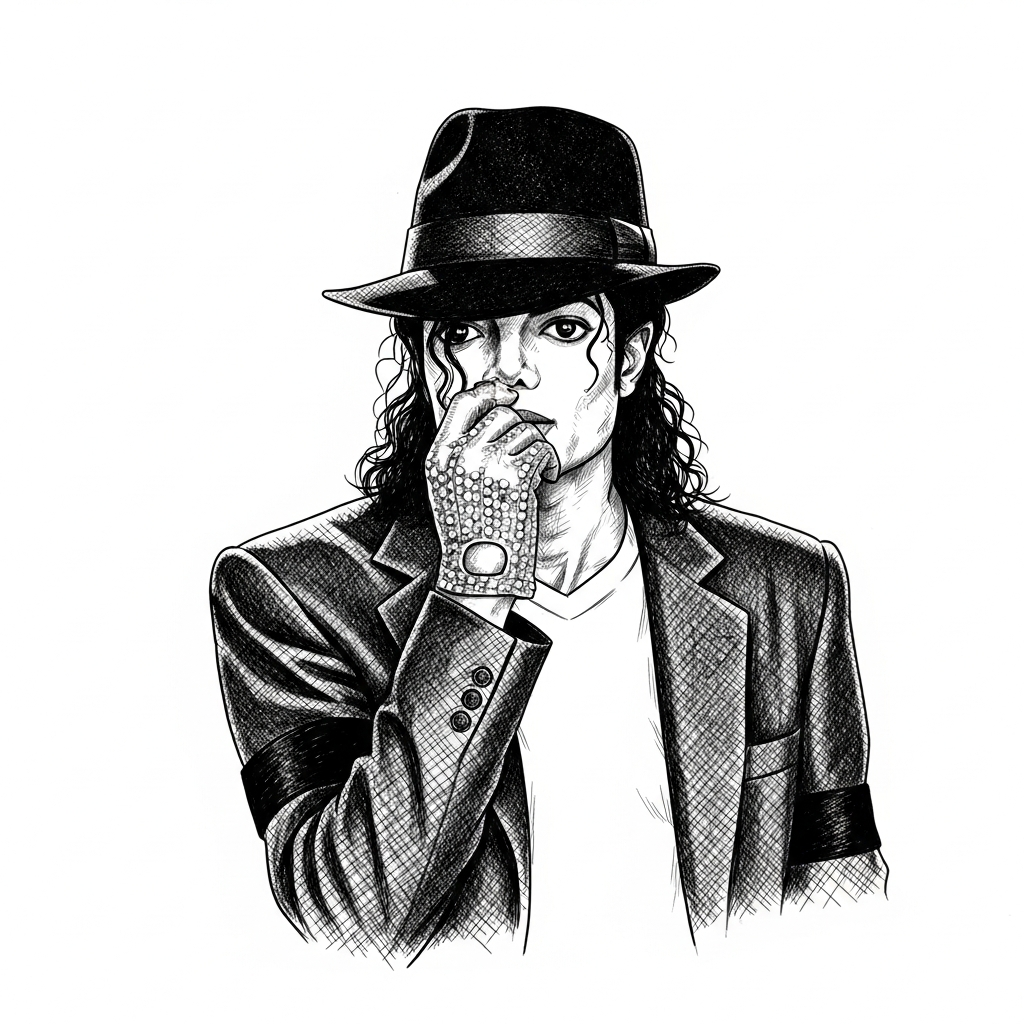 Portrait of Michael Jackson
