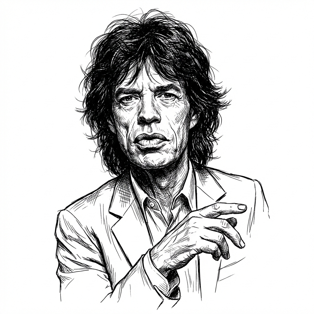 Portrait of Mick Jagger