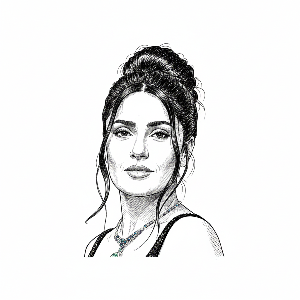 Portrait of Salma Hayek