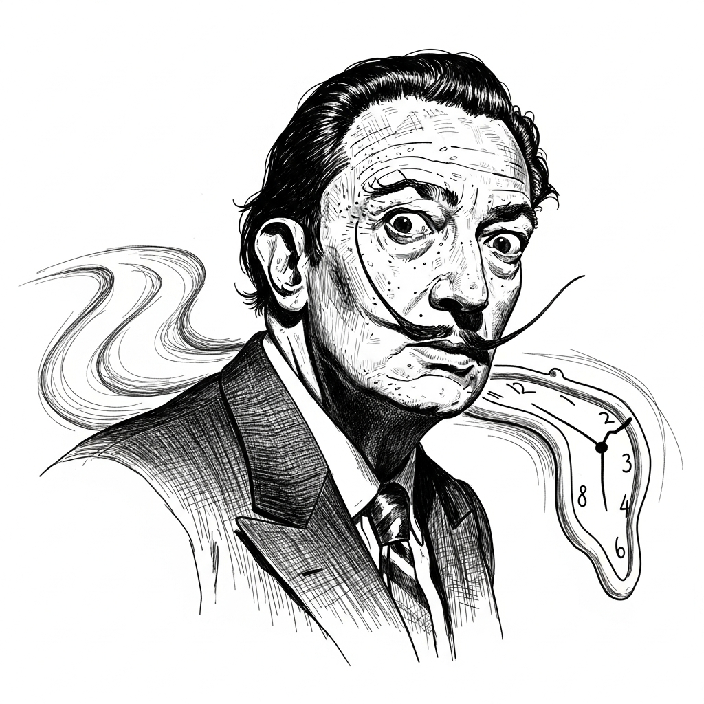 Portrait of Salvador Dalí