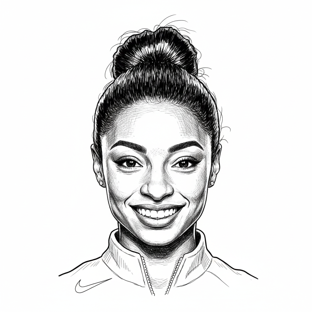 Portrait of Simone Biles