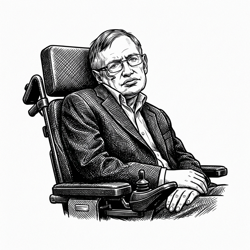 Portrait of Stephen Hawking