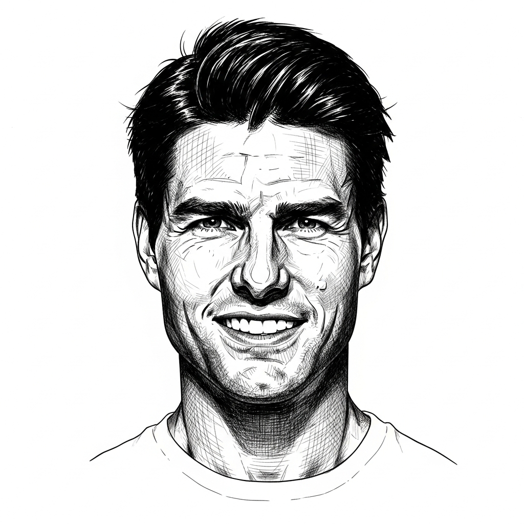 Portrait of Tom Cruise